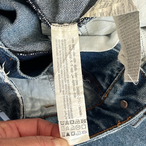 ZARA Z1975 High Waist Wide Leg Jeans, Size 10 - Picture 10 of 11